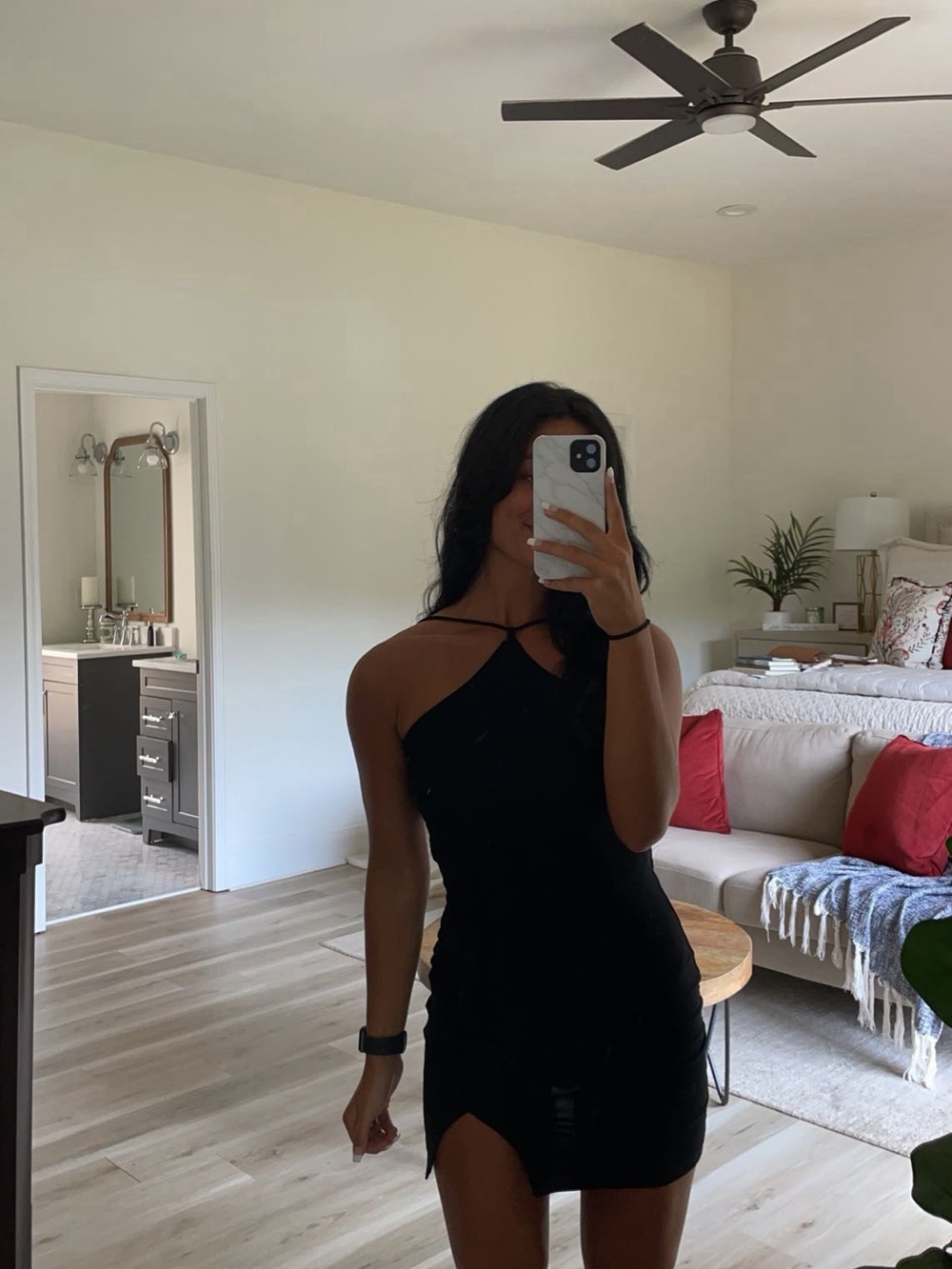 Black Halter Bodycon Dress